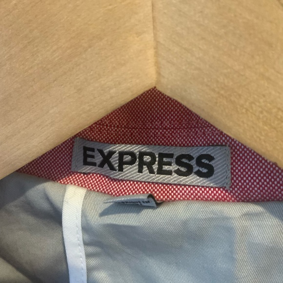 New never worn EXPRESS Men red white checked jacket - Picture 2 of 3
